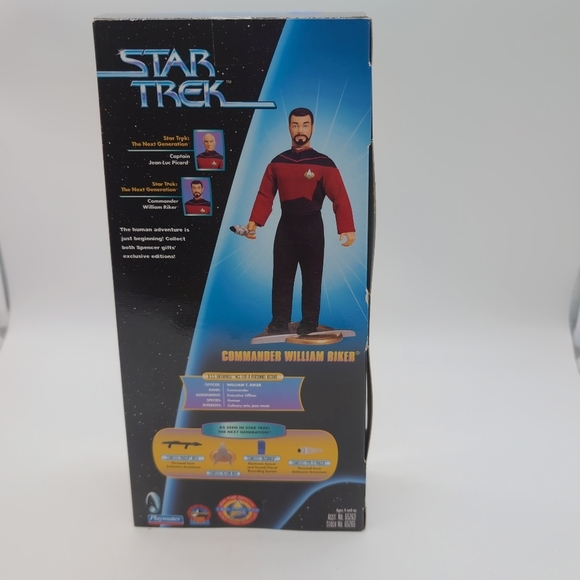 Star Trek Commander William Riker Action Figure Spencer's Numbered Edition 00647 - Picture 4 of 9